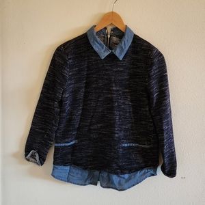 Ann Taylor blue long sleeves top
